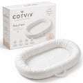 Breathable Mesh Baby Lounger Nest Portable Newborn Sleep Bed Anti-Pressure Floor Mat 75x45cm