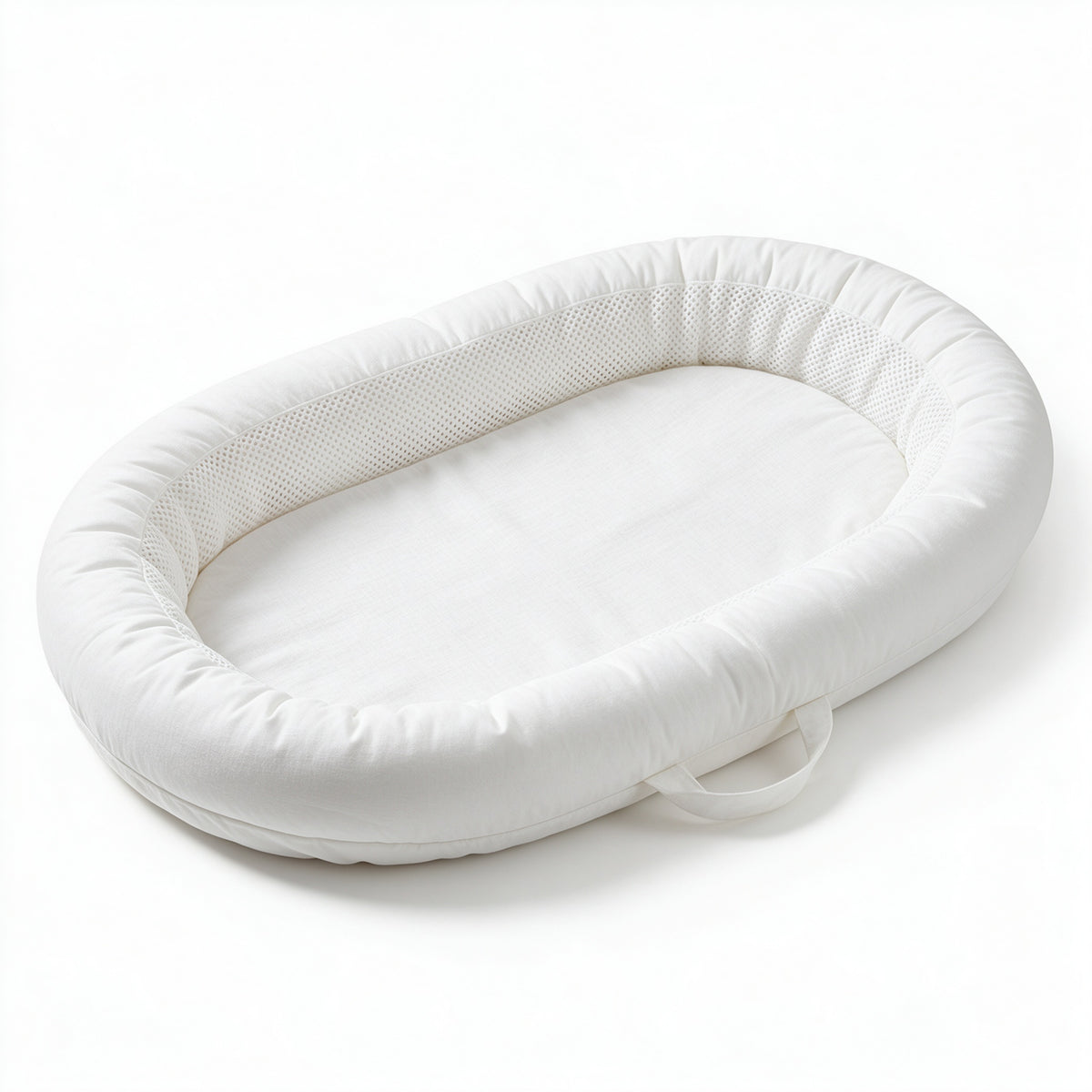 Breathable Mesh Baby Lounger Nest Portable Newborn Sleep Bed Anti-Pressure Floor Mat 75x45cm